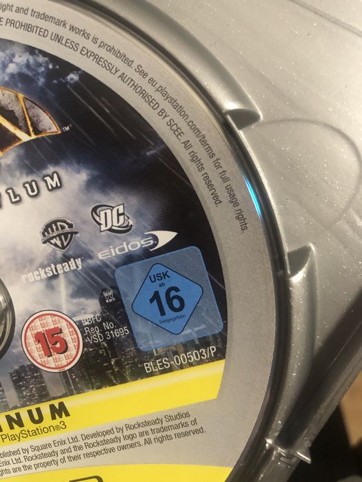 Batman Arkham Asylum PS3 Platinum