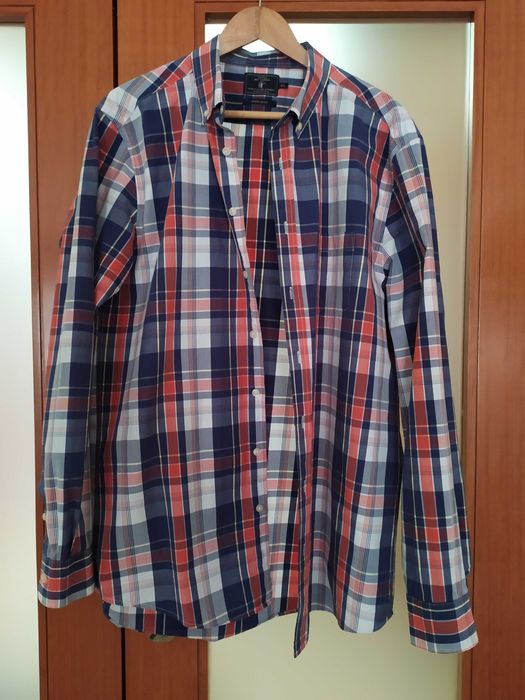 Camisa homem, xadrez, tam. XL