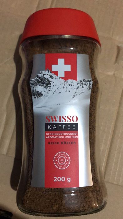 Растворимое кофе Swisso Kaffee 200 g / кофе растворимое свиссо кафе