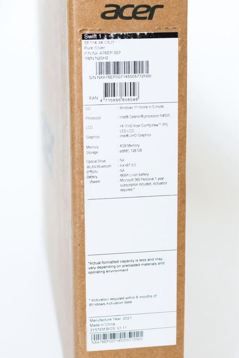 Acer Swift 1 SF114-34-C5J1