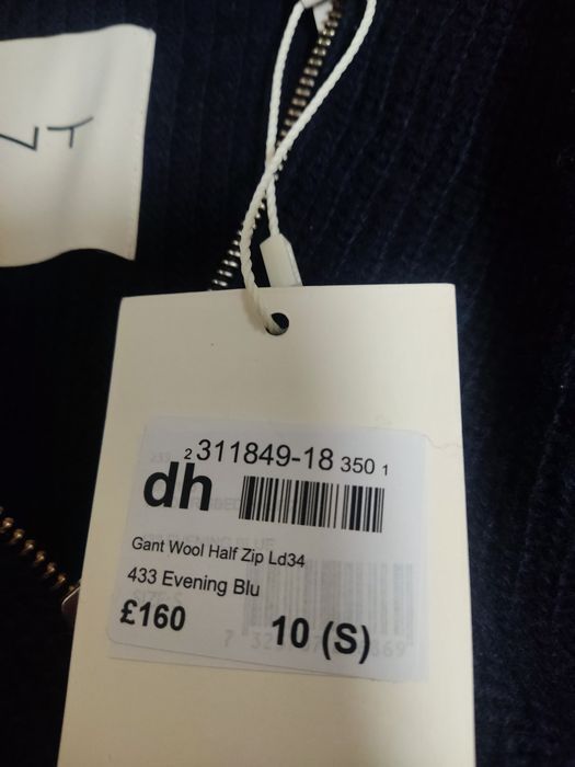 Nowy wełniany sweter Gant S M