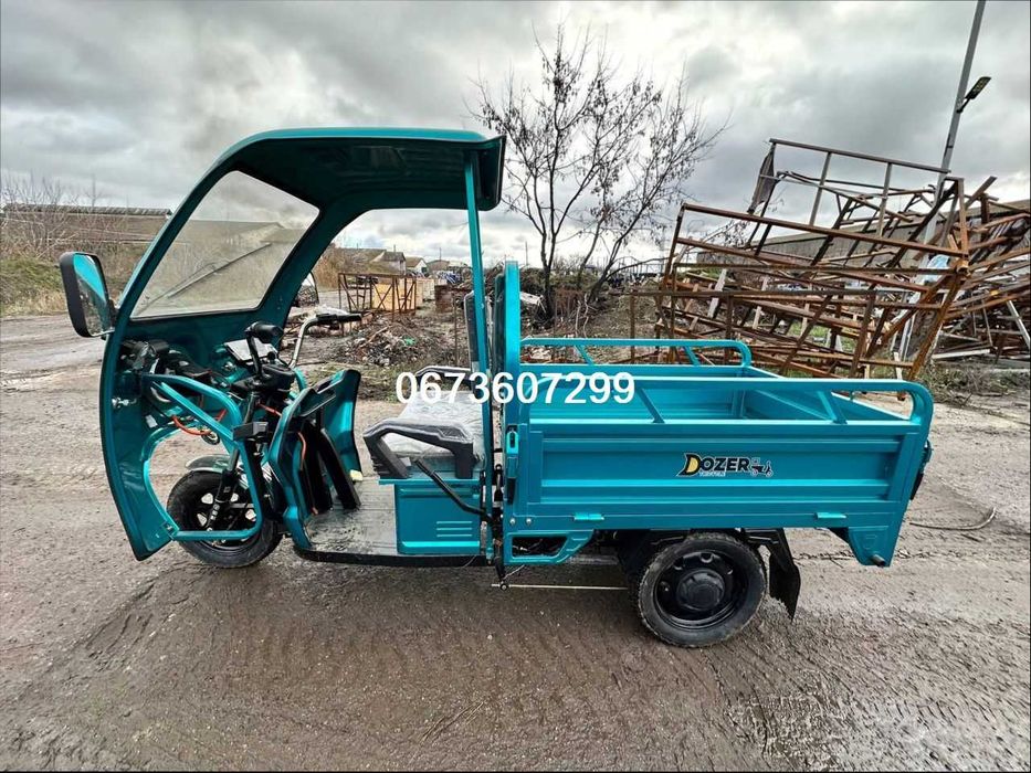 Електроцикл вантажний Dozer Model 1/Запас Ходу 50 км/Доставка-О!