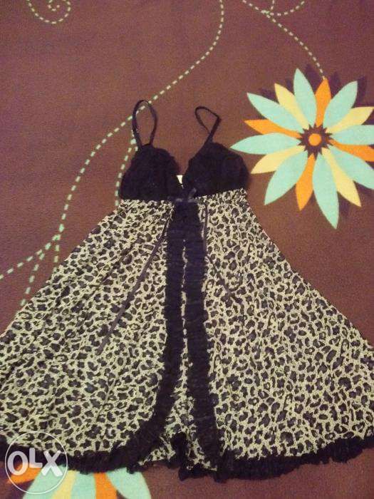 Пеньюар леопардовий принт, новий