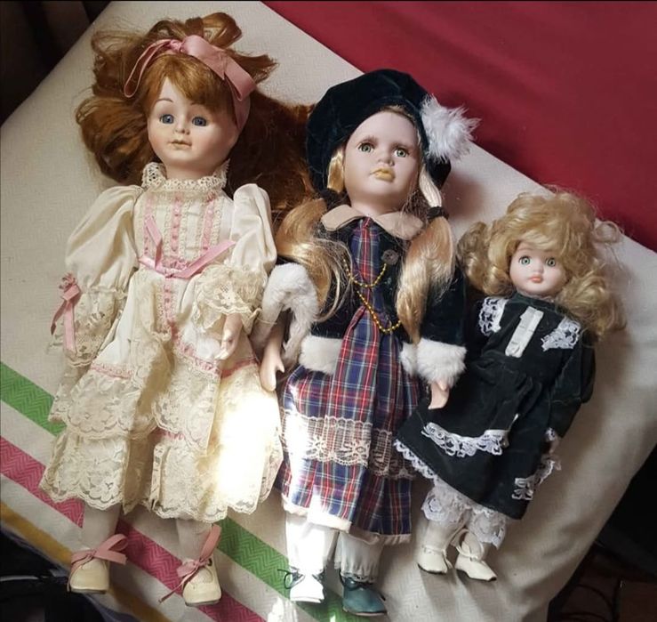 Bonecas Antigas em Porcelana várias valor cada
