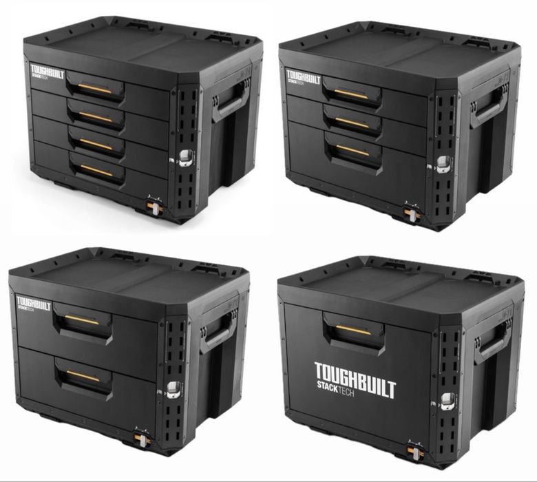 Ящик TOUGHBUILT StackTech з 2, 3, 4 висувними шухлядами