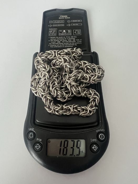 Srebrny  Łańcuch Królewski - 70 CM -925- 184 gram