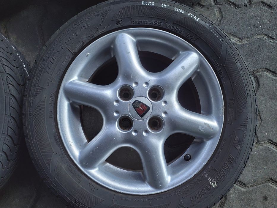 JANTES ROVER R14 COM PNEUS 184/60 FURAÇÃO 4X100