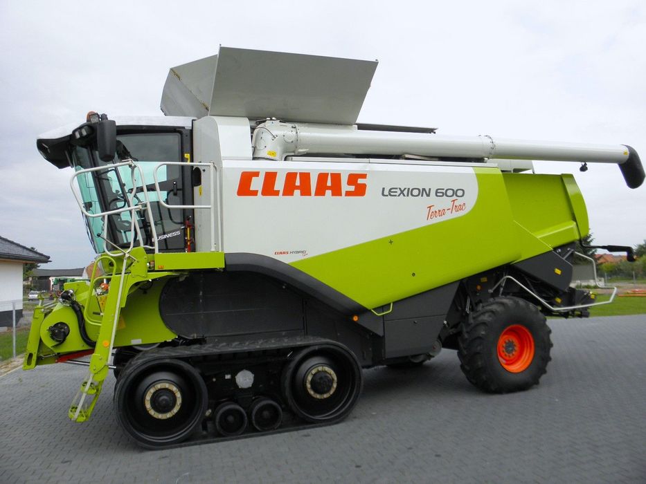 Claas Lexion 600 Terra Trac 2008 Rok, Najbogatsza Wersja, heder V1050, Nie Malowany, Stan Idealny