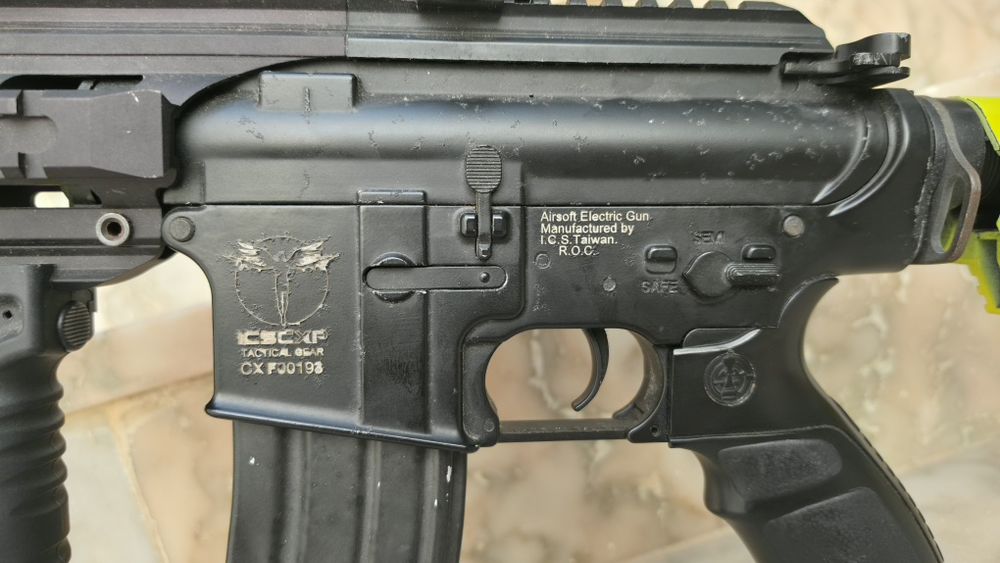 Airsoft ICS CXP-16 Long + 6 Carregadores + Extras