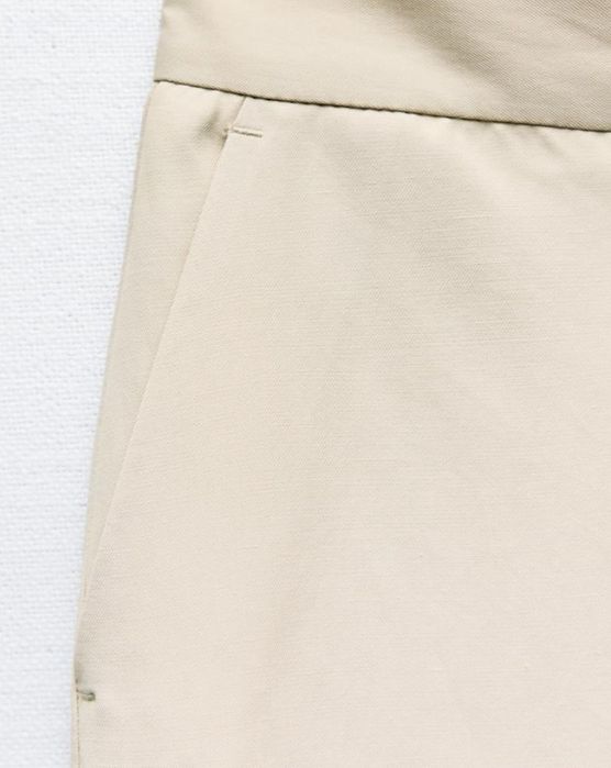 Zara брюки широкі котон віскоза  льон