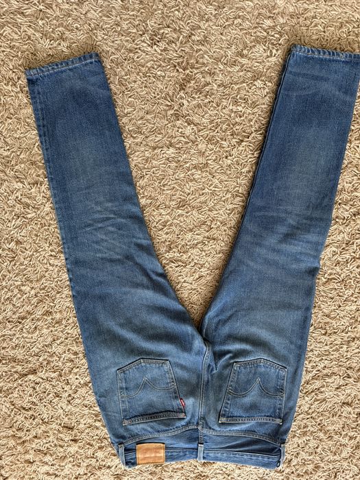 Класичні блакитні прямі джинси levis 501 original