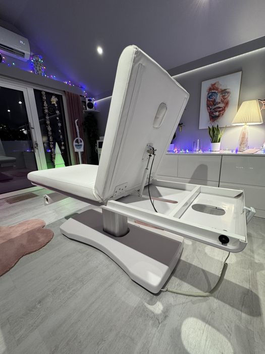 Elektryczne łóżko do masażu /kosmetyczne Physa  LIMOGES  białe