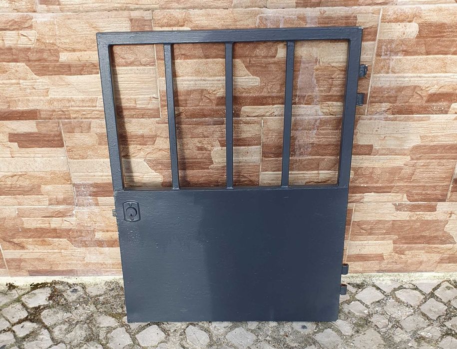 Pequeno Portão em ferro, cinzento - 75,5x58,5cm