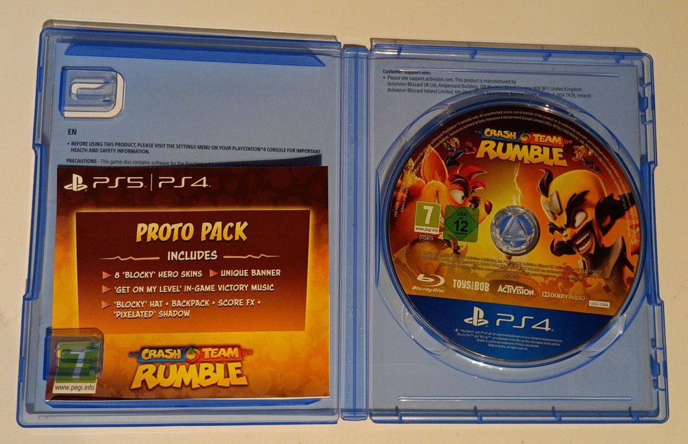PS4 Jogo Crash Team Rumble em óptimo estado