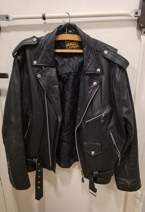 Kurtka skórzana ramoneska XL The Genuine Leather