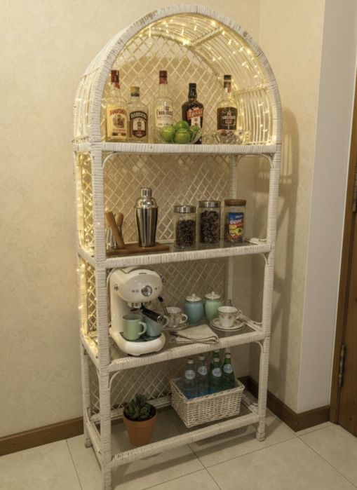 Estante em Vime Vintage