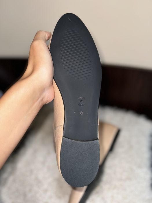 Hego’s Milano beżowe botki skóra naturalna cholewka baranek 41 zebra