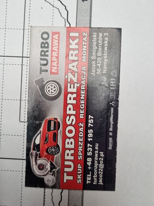 Turbosprężarka ford 1.6 92KM