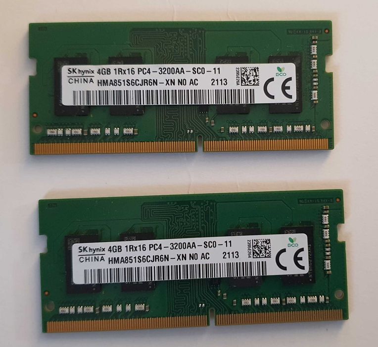 Hynix HMA851S6CJR6N-XN 2x4GB