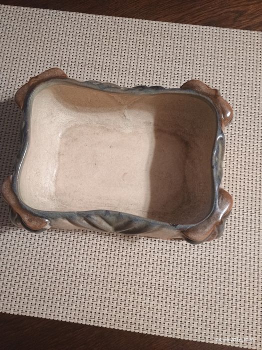 Stary ceramiczny pojemnik/ osłonka na doniczki - lata 70/80