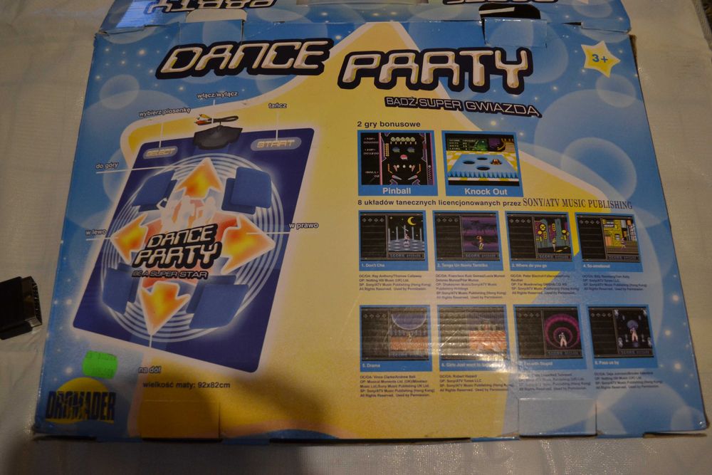 Dance Party gra elektroniczna mata do tańczenia 8 bit klasyka