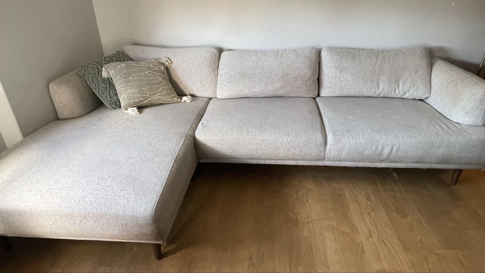 Sofa linho chaise long