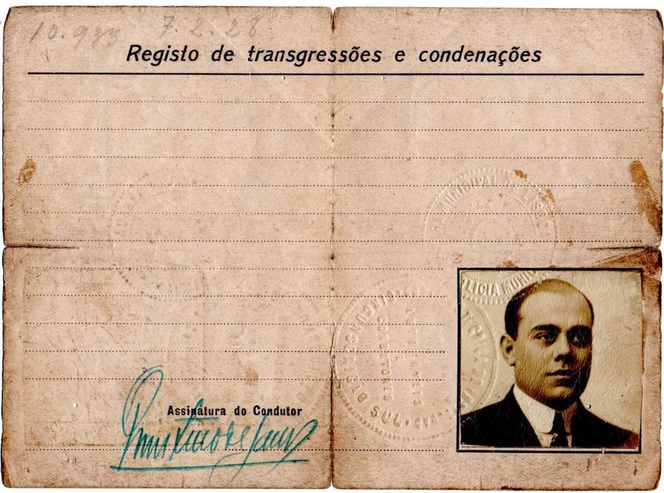 Carta de condução - Condutor amador