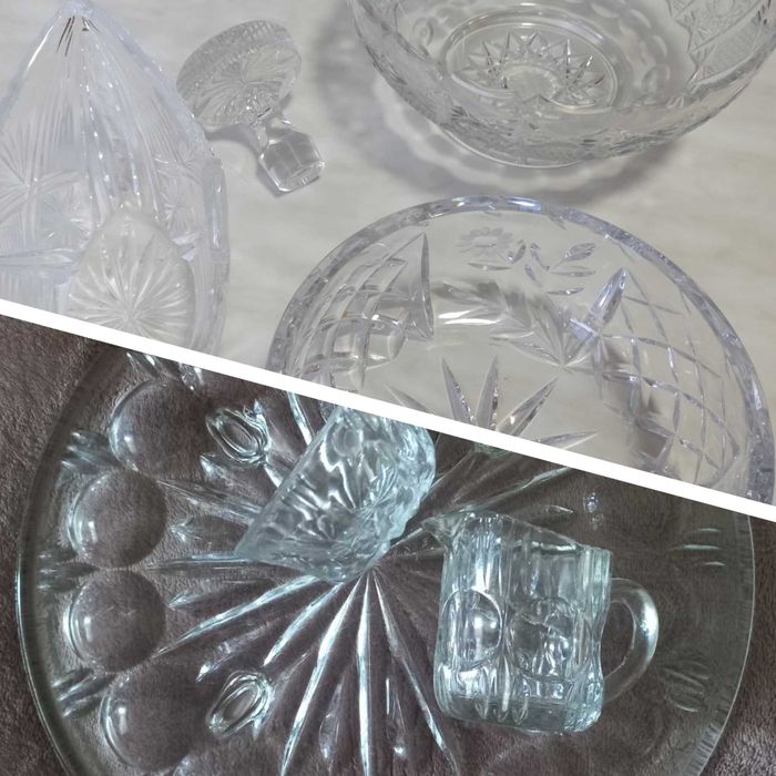 Хрустальная ваза. Подставка для торта.