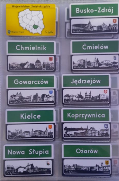 Magnes turysty województwo Świętokrzyskie  22sztuki