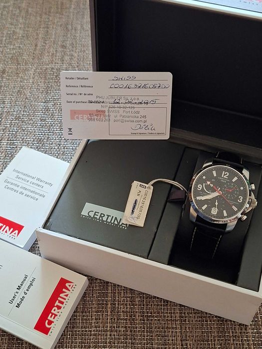 Zegarek męski Certina Ds Podium Big Size GMT Chrono