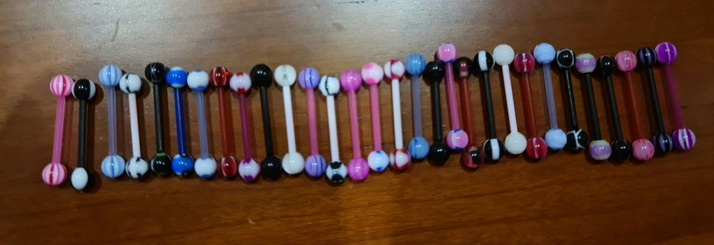 10 Piercings para língua em silicone