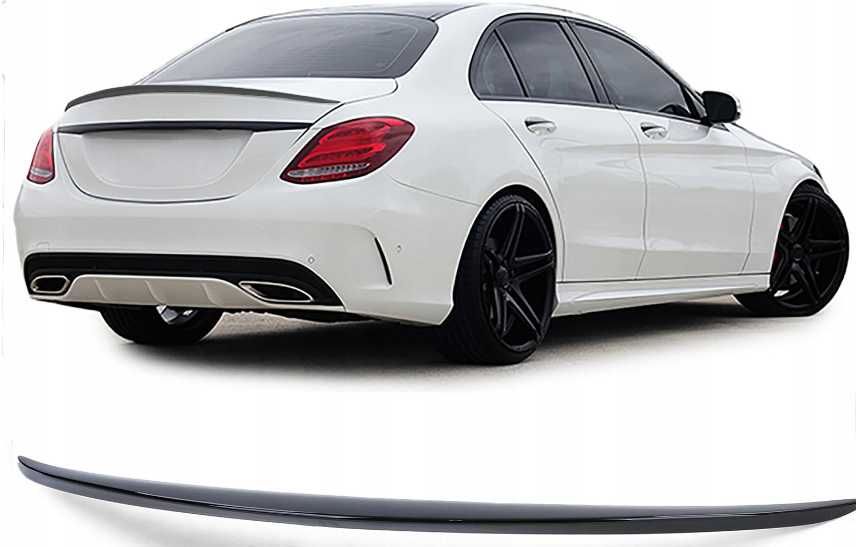 Spoiler lotka Mercedes C Klasa SEDAN W205 CZARNY POŁYSK