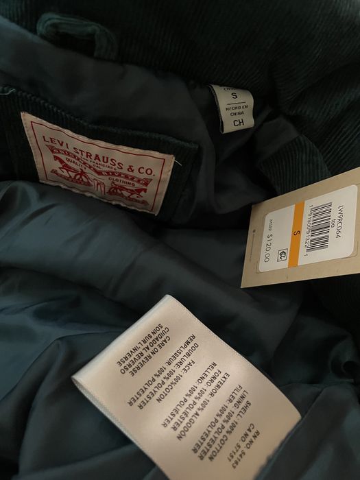 XS S M XL XXL XXXL Levis вельветовый пуховик вельветовий куртка парка