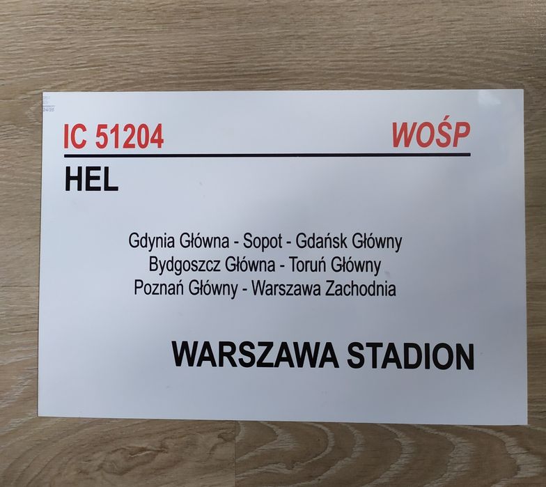 Tablica kierunkowa WOŚP