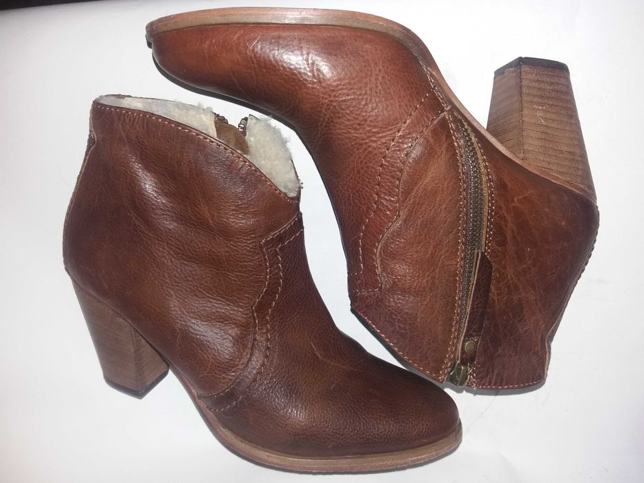 Jigsaw ботинки казаки женские рыжие р.38 Англия