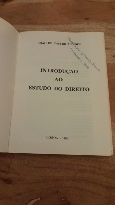 Introdução ao estudo do direito- obras completas Prof Dr João Castro M