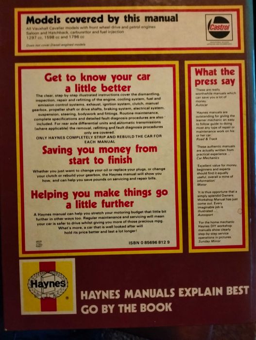 Haynes - Opel Ascona (manual técnico - capa dura)