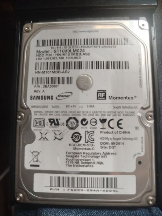 Caixa externa Samsung 1tb