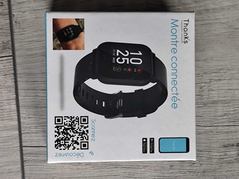 Smartwatch zegarek sportowy czarny