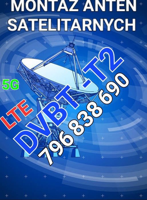 Antena TV Instalacje antenowe satelitarne DVB-T T2 LTE