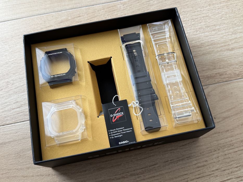 2xBezel i 2xPasek do Casio G-Shock DWE-5600HG-1ER Gold