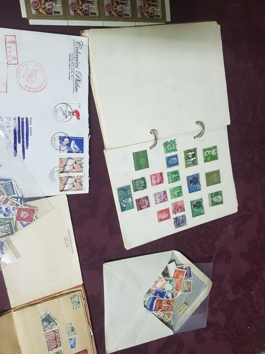 Varios selos de coleção