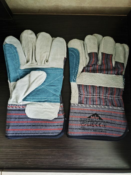 Робочі рукавиці комбіновані окуляри захисні