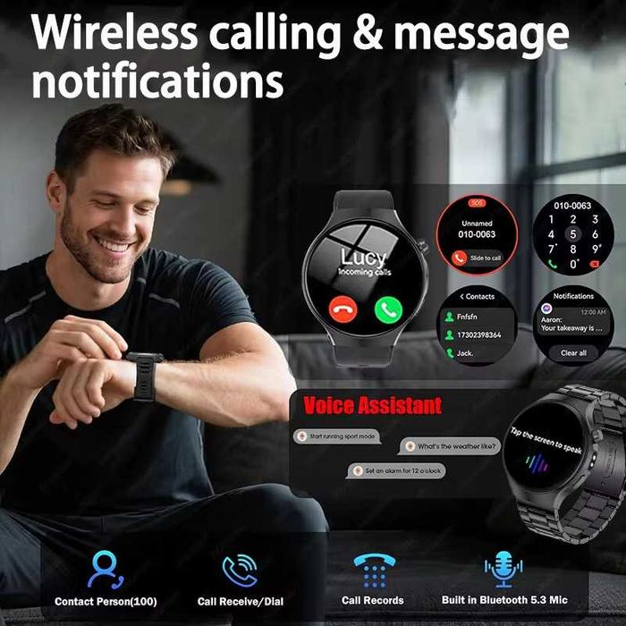 Смарт часы: DT WATCH5 PRO. NFC.GPS.Compass.1000mAh.Barometr