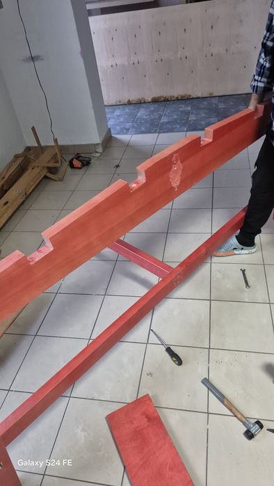 Duży stół krojczy warsztatowy  krawiecki roboczy