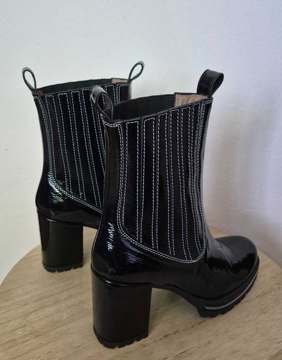 Botki damskie roz 39