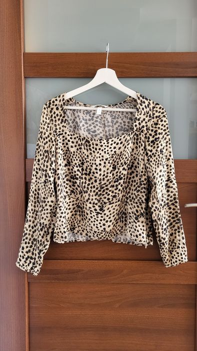 Bluzka satynowa panterka, H&M r. M