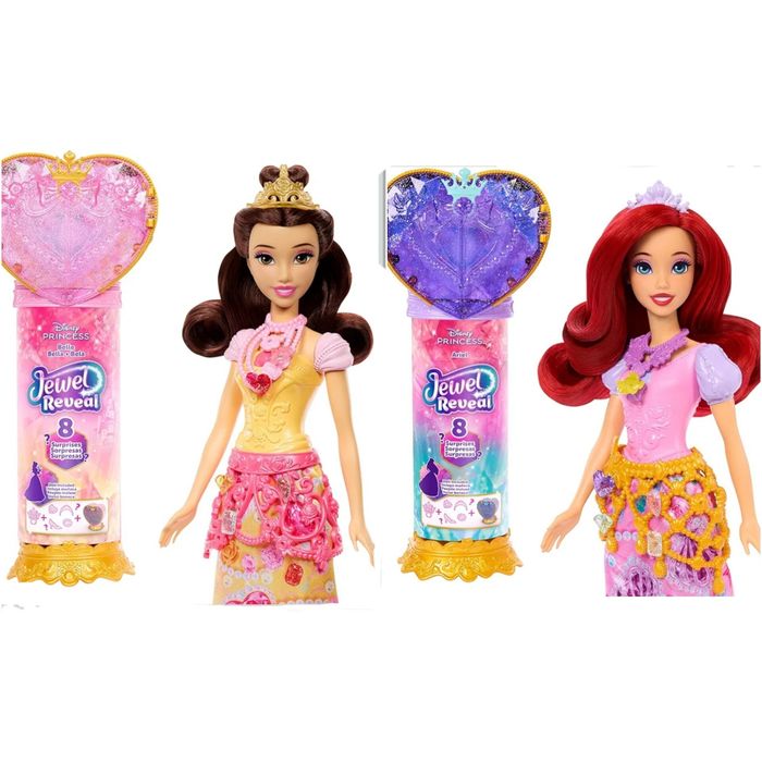 Оригінал Disney Princess Jewel Reveal, принцеса Дісней, Аріель, Бель, русалочка