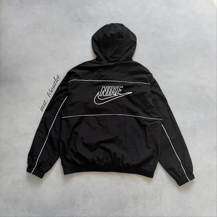 Вітровка Nike Logo Nylon Куртка Найк Чорна Осінь