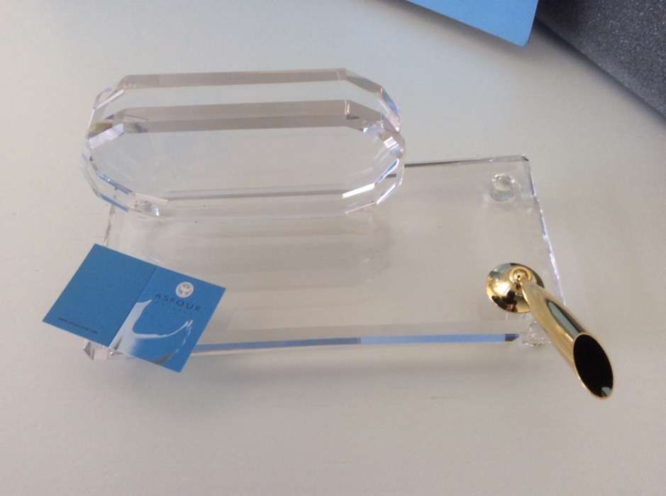 Crystal Secretary Pen Holder